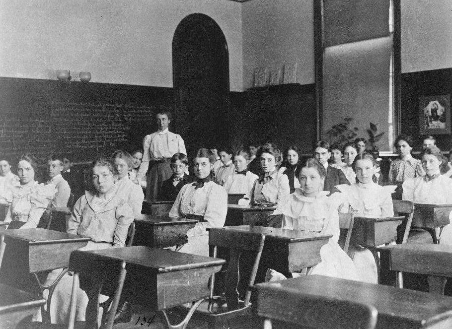 19th century classroom.